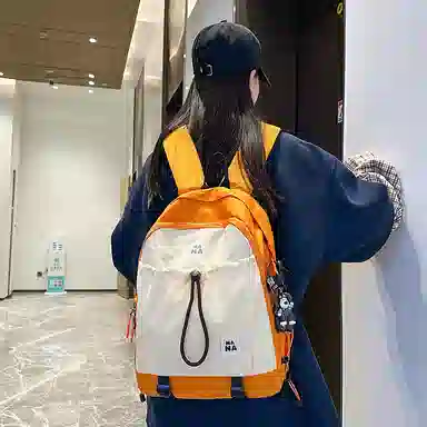 行途 潮流简约小众设计大容量 尼龙 双肩包 男女同款情侣款 多色