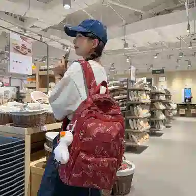 行途 小熊休闲时尚背包 尼龙 双肩包 女款 多色