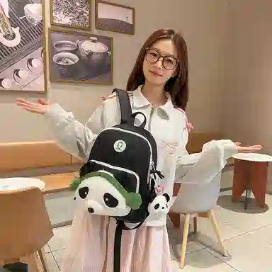 行途 学院风百搭可爱轻便小众设计 尼龙 双肩包 男女同款情侣款 多色