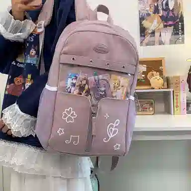 行途 塔丝隆大容量高级感学生书包轻便 尼龙 痛包 小号大号 男女同款情侣款 多色