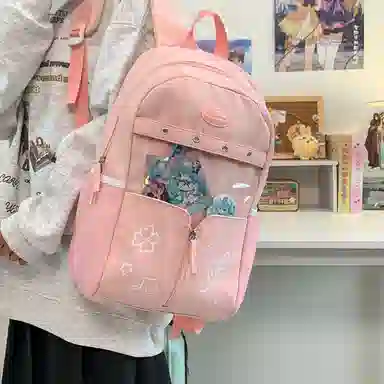 行途 塔丝隆大容量高级感学生书包轻便 尼龙 痛包 小号大号 男女同款情侣款 多色