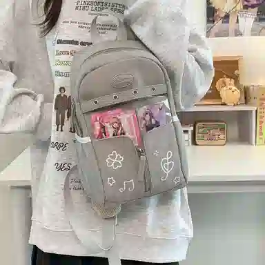 行途 塔丝隆大容量高级感学生书包轻便 尼龙 痛包 小号大号 男女同款情侣款 多色