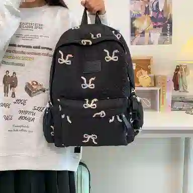 行途 小众高颜值日系百搭书包大容量初高中大学生电脑包 尼龙 双肩包 常规 女款 多色