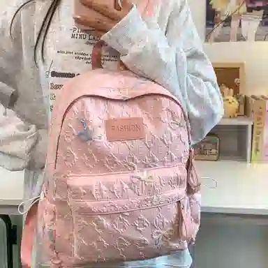 行途 小众高颜值日系百搭书包大容量初高中大学生电脑包 尼龙 双肩包 常规 女款 多色