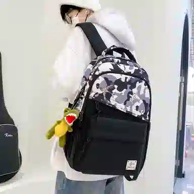 行途 大学生大容量小众休闲旅行电脑 尼龙 背包双肩包 男女同款情侣款 多色