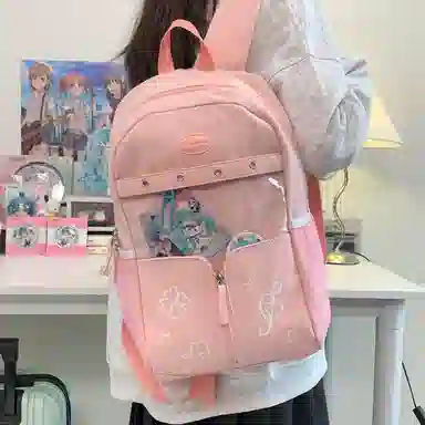 行途 塔丝隆大容量高级感学生书包轻便 尼龙 痛包 小号大号 男女同款情侣款 多色