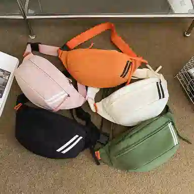 行途 潮流女包时尚质感学生斜挎包休闲手机包百搭 尼龙 胸包 男女同款情侣款 多色