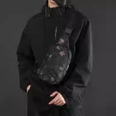 行途 多用途韩系休闲多功能 尼龙布 男女同款情侣款 胸包 多色