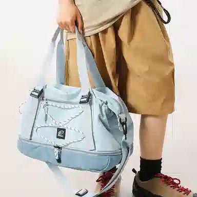 行途 短途韩版潮牌防泼水健身包休闲百搭 尼龙 旅行包 男女同款情侣款 多色