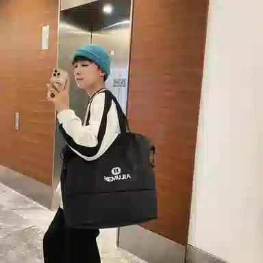 行途旅行包女短途大容量扩容健身包干湿分离尼龙手提斜挎包训练运动背包男女