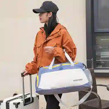 行途 大容量干湿分离 牛津布 健身包 大号 男女同款情侣款 蓝色/绿色/白色/粉色/黑色