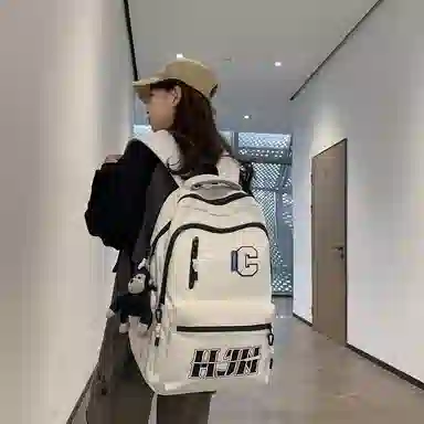 行途 潮流字母时尚简约大容量旅行高级感休闲 尼龙 双肩包 男女同款情侣款 多色