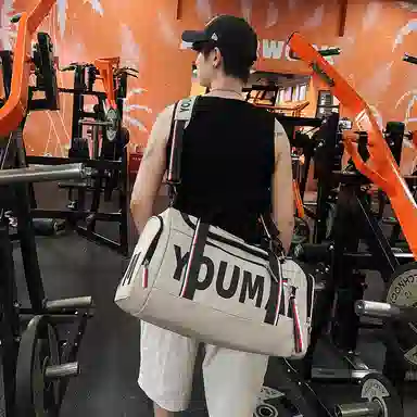 行途 休闲时尚干湿分离短途 尼龙 旅行包 常规 男女同款情侣款 黑色/粉色/卡其色/红色