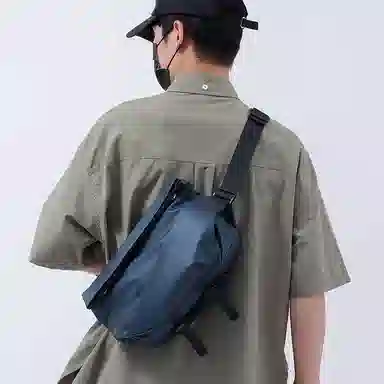 行途 潮流耐磨大容量多功能 尼龙 胸包 常规 男款 灰色/黑色/蓝色/绿色