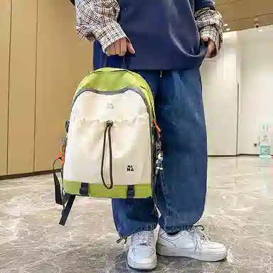 行途 潮流简约小众设计大容量 尼龙 双肩包 男女同款情侣款 多色