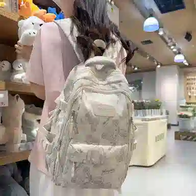 行途 小熊休闲时尚背包 尼龙 双肩包 女款 多色