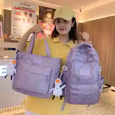 行途 小熊休闲时尚背包 尼龙 双肩包 女款 多色