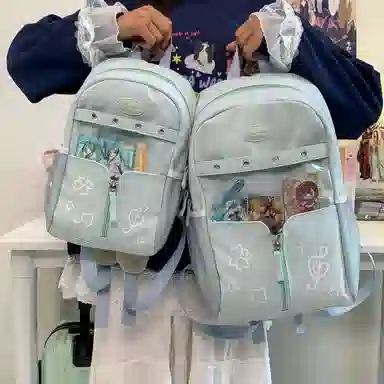 行途 塔丝隆大容量高级感学生书包轻便 尼龙 痛包 小号大号 男女同款情侣款 多色