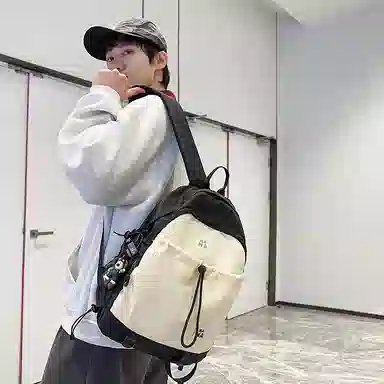 行途 潮流简约小众设计大容量 尼龙 双肩包 男女同款情侣款 多色