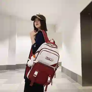 行途 大容量旅行大学生上课电脑韩版百搭 尼龙 书包双肩包 男女同款情侣款 多色