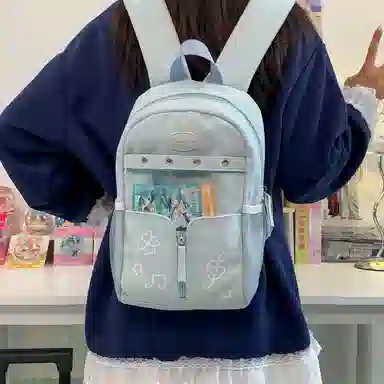 行途 塔丝隆大容量高级感学生书包轻便 尼龙 痛包 小号大号 男女同款情侣款 多色