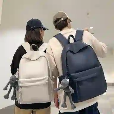 行途 旅行轻便简约校园学院大容量高中大学生 双肩包 男女同款情侣款 多色 尼龙