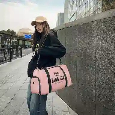 行途 大容量运动短途出差干湿分离 尼龙 男女同款情侣款 旅行包 多色