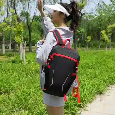 行途 可折叠多用途轻便防泼水 尼龙 双肩包 常规 男女同款情侣款 多色