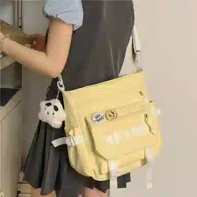 行途 时尚百搭字母设计潮流 牛津布 斜挎单肩包 男女同款情侣款 多色