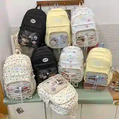 行途 书包初中生高中生大学生大容量包女防水轻便电脑背包 尼龙 双肩包 男女同款情侣款 多色