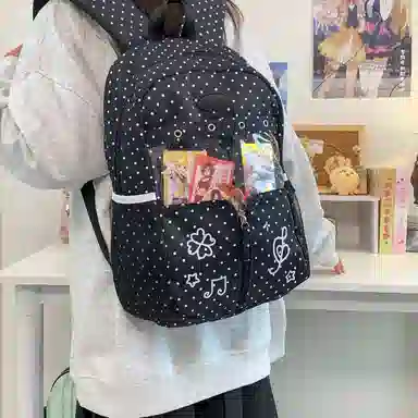 行途 塔丝隆大容量高级感学生书包轻便 尼龙 痛包 小号大号 男女同款情侣款 多色