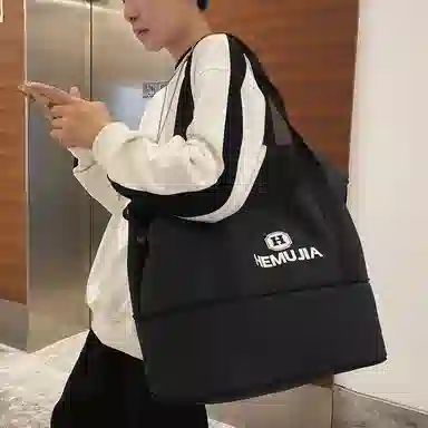 行途旅行包女短途大容量扩容健身包干湿分离尼龙手提斜挎包训练运动背包男女