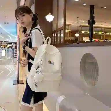 行途 可爱卡通轻便小众高颜值 尼龙 双肩包 常规 女款 多色