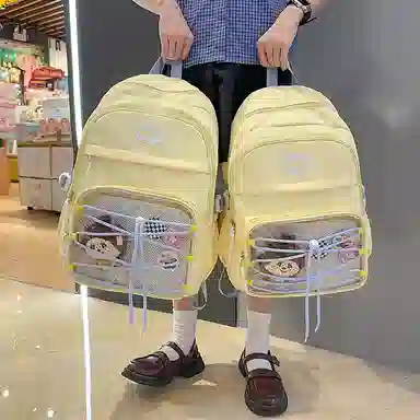 行途 书包初中生高中生大学生大容量包女防水轻便电脑背包 尼龙 双肩包 男女同款情侣款 多色