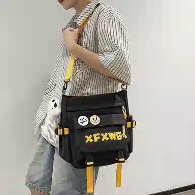 行途 时尚百搭字母设计潮流 牛津布 斜挎单肩包 男女同款情侣款 多色