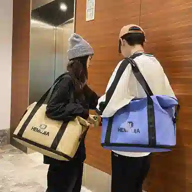 行途旅行包女短途大容量扩容健身包干湿分离尼龙手提斜挎包训练运动背包男女