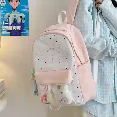 行途 高颜值可爱日系痛包学院透明 尼龙 双肩包 女款 多色