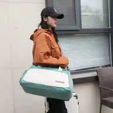 行途 大容量干湿分离 牛津布 健身包 大号 男女同款情侣款 蓝色/绿色/白色/粉色/黑色