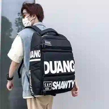 行途 大容量潮牌旅行运动训练滑雪 复合布 背包双肩包 常规 男女同款情侣款 白色/黑色/亮橘色/荧光绿色/蓝绿色/紫色