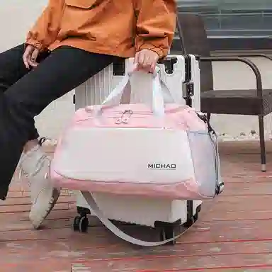 行途 大容量干湿分离 牛津布 健身包 大号 男女同款情侣款 蓝色/绿色/白色/粉色/黑色