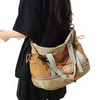 行途 短途韩版潮牌防泼水健身包休闲百搭 尼龙 旅行包 男女同款情侣款 多色