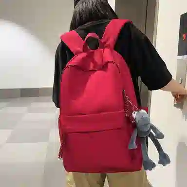 行途 旅行轻便简约校园学院大容量高中大学生 双肩包 男女同款情侣款 多色 尼龙