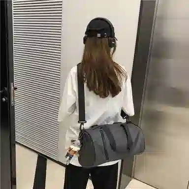 行途 大容量百搭 牛津布 健身包 大号 男女同款情侣款 绿色/灰色/黑色