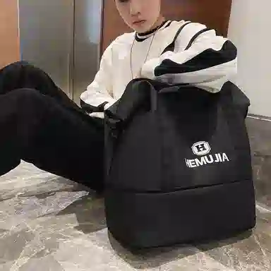 行途旅行包女短途大容量扩容健身包干湿分离尼龙手提斜挎包训练运动背包男女