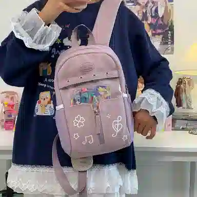 行途 塔丝隆大容量高级感学生书包轻便 尼龙 痛包 小号大号 男女同款情侣款 多色