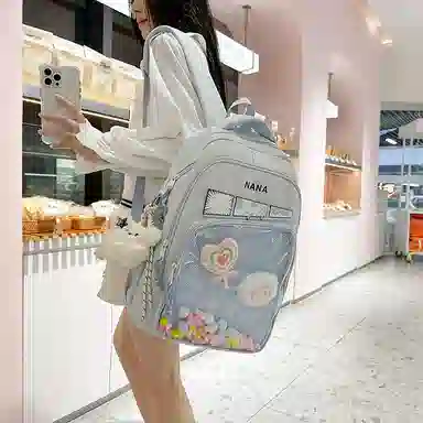 行途 书包超轻初中二次元 尼龙 痛包 女款