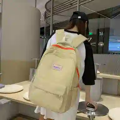 行途 初高中学生大学生简约校园风韩版 双肩包 尼龙 女款 多色