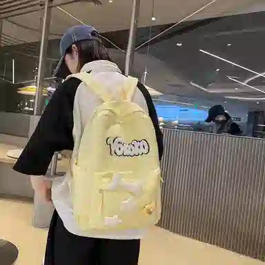 行途 可爱校园小清新质感甜酷旅行潮流轻便 牛津布 双肩包 常规 女款 黑色/红色/白色/黄色/蓝色