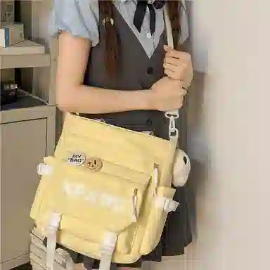 行途 时尚百搭字母设计潮流 牛津布 斜挎单肩包 男女同款情侣款 多色