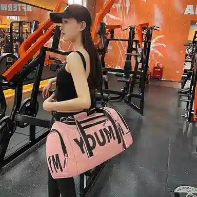 行途 休闲时尚干湿分离短途 尼龙 旅行包 常规 男女同款情侣款 黑色/粉色/卡其色/红色